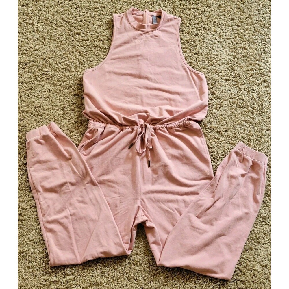 Sweaty Betty | Women’s Size 12 | Kaya Jumpsuit Bloom Pink Drawstring Sleeveless - Picture 6 of 16